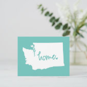Home Washington Aangepaste kleur Briefkaart (Staand voorkant)