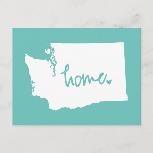 Home Washington Aangepaste kleur Briefkaart (Voorkant)