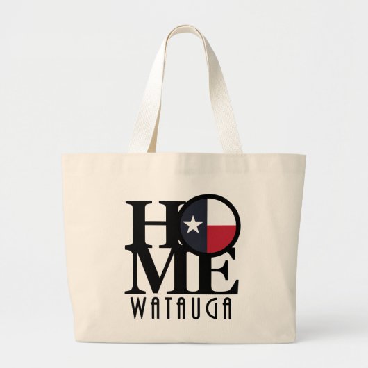 HOME Watauga Texas Grote Tote Bag (Voorkant)