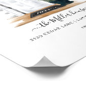 Home Waterverf Home - Zoet Witte Hamptons deur Poster (Hoek)