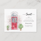 Home Waterverf Verplaatsingsaankondiging voor star Visitekaartje (Voorkant)