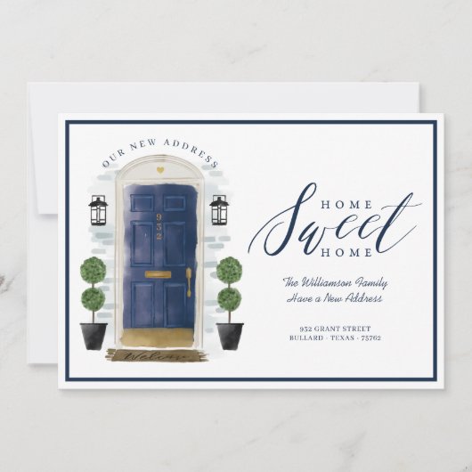 Home - We hebben een blauwe Waterverf deur verplaa Aankondiging (Voorkant)