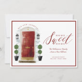 Home - We hebben rode Waterverf-deur verplaatst Aankondiging (Voorkant)