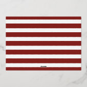 Home - We hebben rode Waterverf-deur verplaatst Folie Uitnodiging (Achterkant)