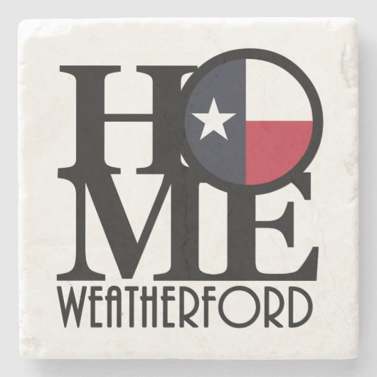 HOME Weatherford Texas Stenen Onderzetter (Voorkant)