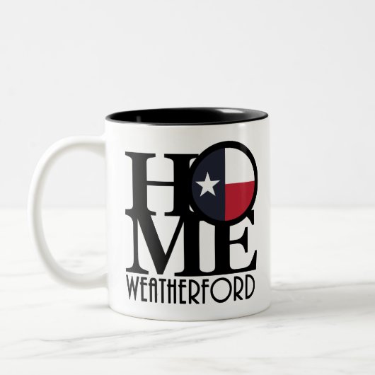 HOME Weatherford Texas Tweekleurige Koffiemok (Links)