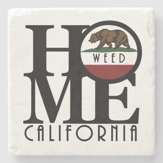 HOME Weed California Stenen Onderzetter (Voorkant)