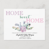 Home-weet-startpunt, Cactus Succulent Flower Aankondigingskaart (Voorkant)