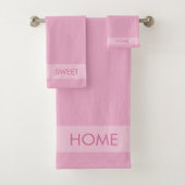 Home-weet-startpunt op Roos Gold Bath-handdoekset Bad Handdoek (Insitu)
