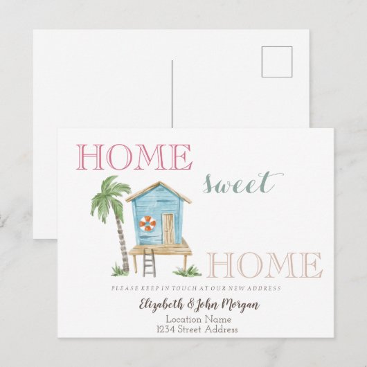 Home-weet-startpunt, winkelhuis aankondigingskaart (Voorkant / Achterkant)