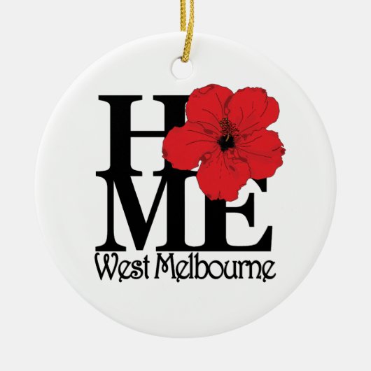 HOME West Melbourne Keramisch Ornament (Voorkant)