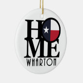 HOME Wharton Texas Keramisch Ornament (Rechts)