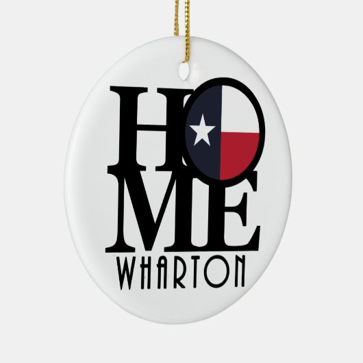 HOME Wharton Texas Keramisch Ornament (Rechts)