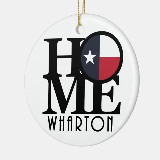 HOME Wharton Texas Keramisch Ornament (Links)