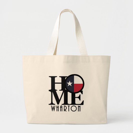 HOME Wharton Tx Grote Tote Bag (Voorkant)