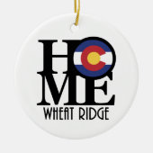 HOME Wheat Ridge Colorado Keramisch Ornament (Voorkant)