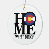 HOME Wheat Ridge Colorado Keramisch Ornament (Links)