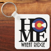 HOME Wheat Ridge Colorado Sleutelhanger (Voorkant)