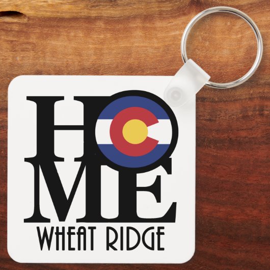HOME Wheat Ridge Colorado Sleutelhanger (Achterkant)