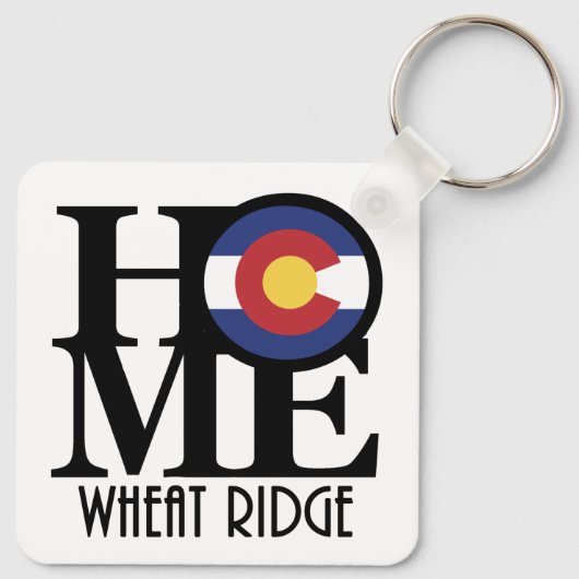HOME Wheat Ridge Colorado Sleutelhanger (Achterkant)