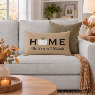 Home White Pumpkin Persoonlijke Herfst voor achter Kussen