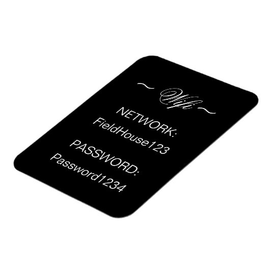 Home WIFI-netwerk- en wachtwoordkoelkast Magneet (Linkerzijde)