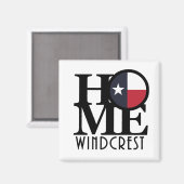 HOME Windcrest Texas Magneet (Voorkant / Achterkant)