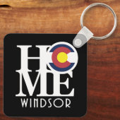HOME Windsor Colorado Sleutelhanger (Achterkant)