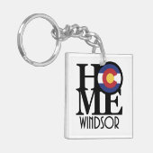 HOME Windsor Colorado Sleutelhanger (Voorkant Links)