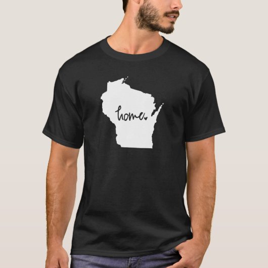 Home Wisconsin Custom Color T-shirt (Voorkant)