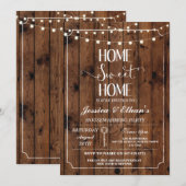 Home Wood Housewarming Uitnodiging voor thuisgebru (Voorkant / Achterkant)