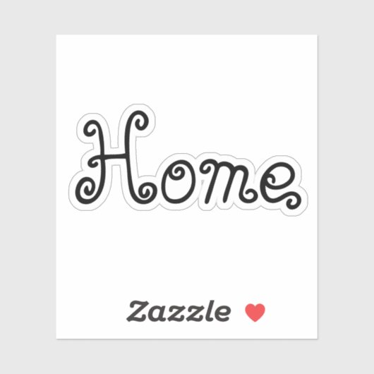 Home Word Sticker (Vel)