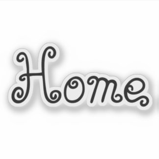 Home Word Sticker