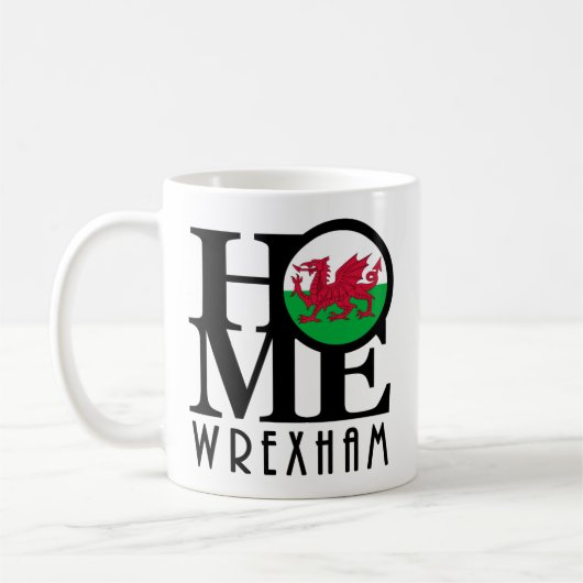 HOME Wrexham Wales 11oz Koffiemok (Links)