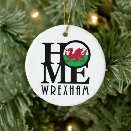 HOME Wrexham Wales Keramisch Ornament