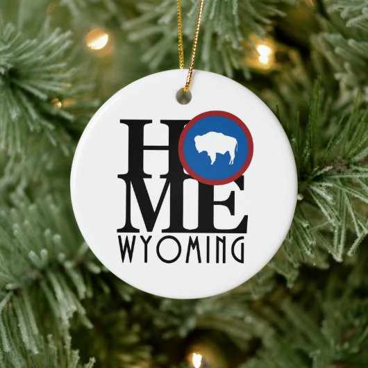 HOME Wyoming Keramisch Ornament (Boom)