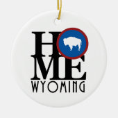 HOME Wyoming Keramisch Ornament (Voorkant)