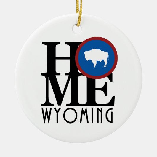 HOME Wyoming Keramisch Ornament (Voorkant)