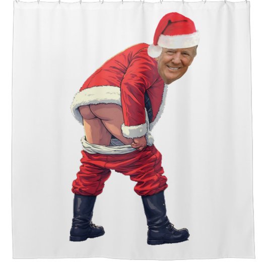 HOME-X Donald Trump Yelling Toilet Paper Roll, Fun Douchegordijn (Voorkant)