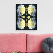 Home Yellow Rose Abstracte Inspirerend woorden Canvas Afdruk (Insitu (Woonkamer))
