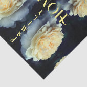 Home Yellow Rose Inspirerend Words ontkoppelen Tissuepapier (Detail)