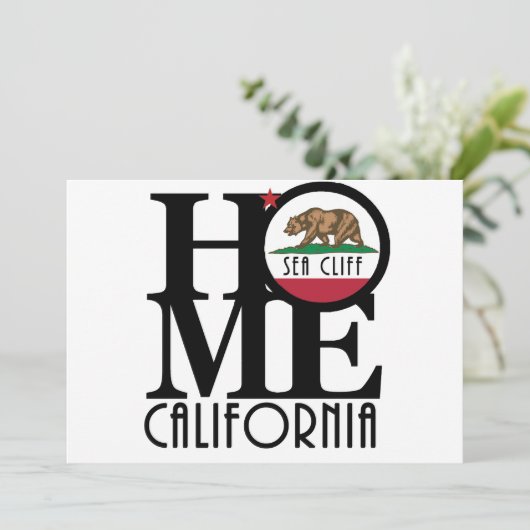 HOME Zee Cliff Kaart (Staand voorkant)