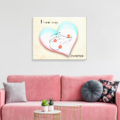 HOME ZEGT EEUWIG CANVAS AFDRUK (Insitu (Woonkamer))