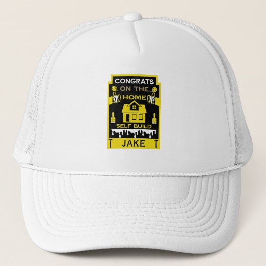 Home Zelfbouw Gefeliciteerd Trucker Pet (Voorkant)