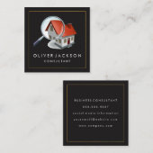 Home Zoeken | Vastgoedverhuur Vierkante Visitekaartje (Voorkant / Achterkant)