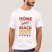 Home zoet strandhuis t-shirt (Voorkant)