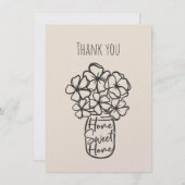 Home - Zoete startpunt - Hartelijk dank voor je pl Bedankkaart (Voorkant / Achterkant)