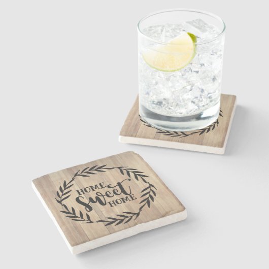 Home - Zoete startpunt - Houtontwerp - Stenen Onderzetter (Zijkant)