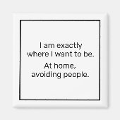 Home (zwart) magneet (Voorkant)