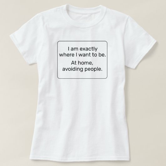 Home (zwart) t-shirt (Design voorkant)
